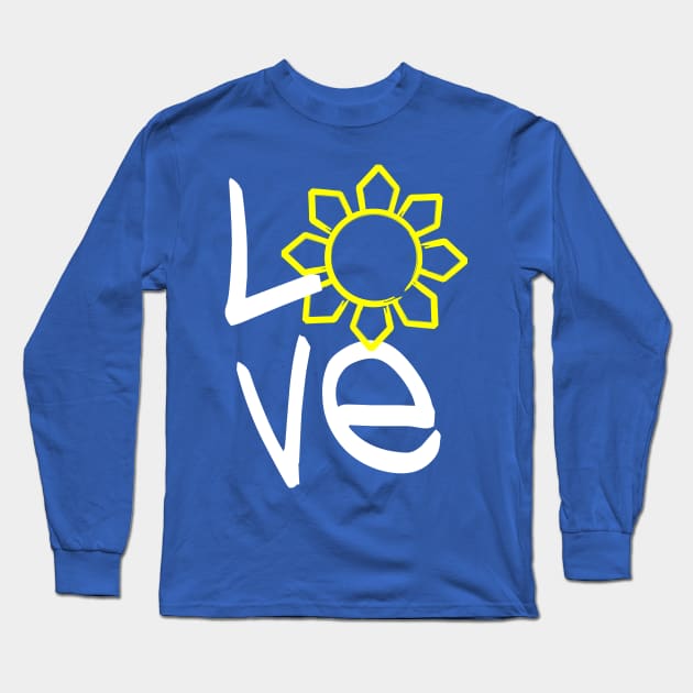 Philippines Love Sun Long Sleeve T-Shirt by airealapparel